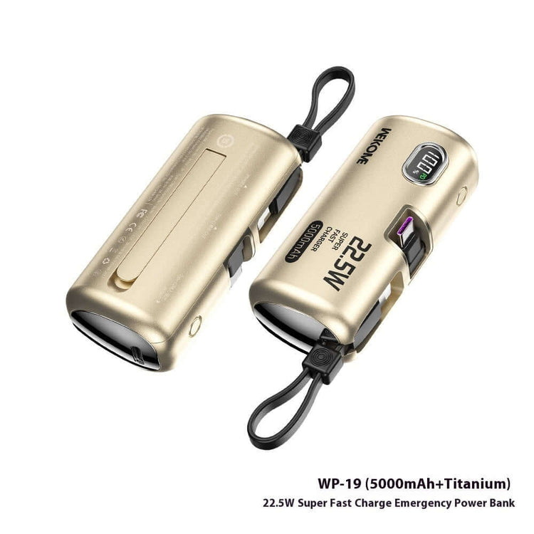LUCKIELLS Portable Mini Capsule Power Bank