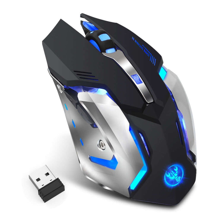 HXSJ Wireless 2.4G Gaming Mouse with RGB Glow