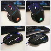 7-Button Colorful Glowing USB Gaming Mouse