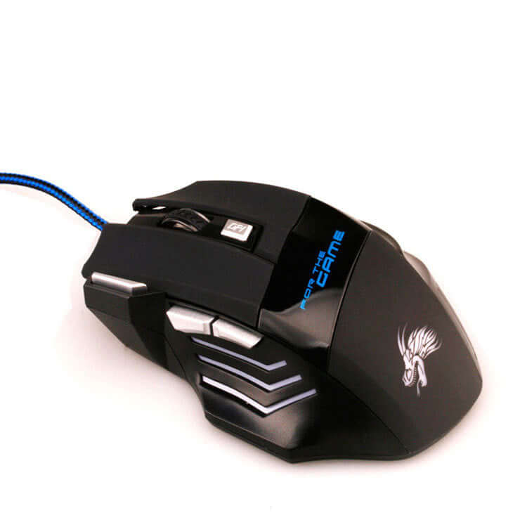 7-Button Colorful Glowing USB Gaming Mouse