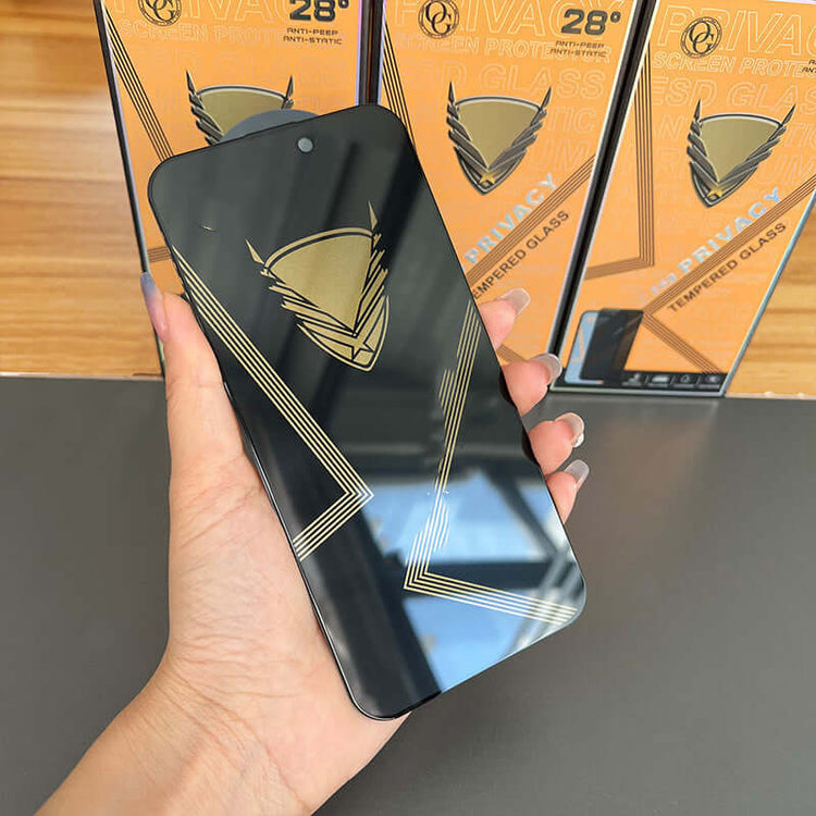 Anti-Peep HD Tempered Glass Screen Protector