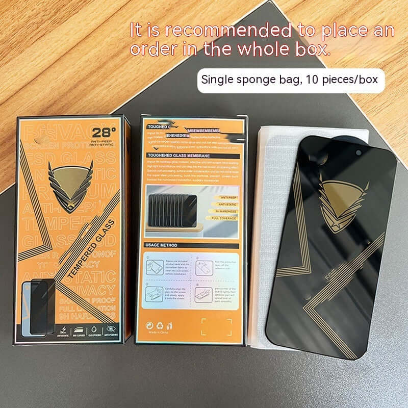 Anti-Peep HD Tempered Glass Screen Protector
