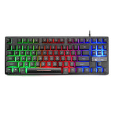 Electronic Games Mechanical Keyboard Notebook Keyboard with RGB lighting and compact design.