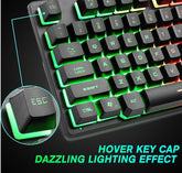 Electronic Games Mechanical Keyboard Notebook Keyboard with hover key cap and dazzling lighting effect.