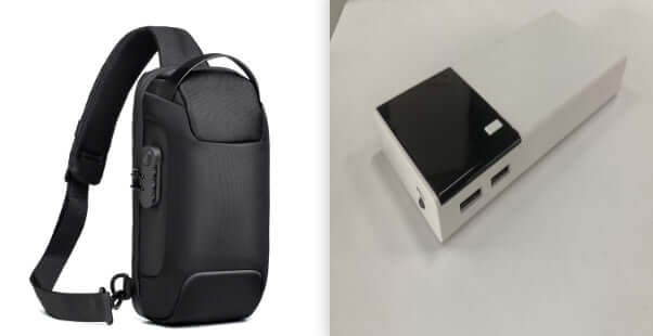LUCKIELLS New 20000Mah Power Bank Black Rice Power Bank Customize