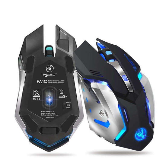 HXSJ Wireless 2.4G Gaming Mouse with RGB Glow