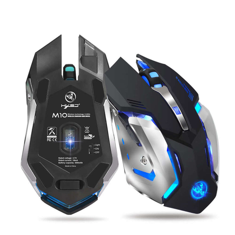 HXSJ Wireless 2.4G Gaming Mouse with RGB Glow